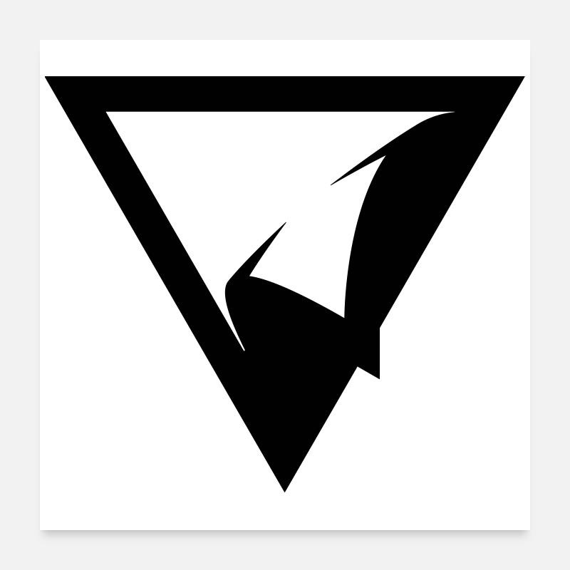 ÉCUSSON TRIANGLE Poster 60 x 60 cm