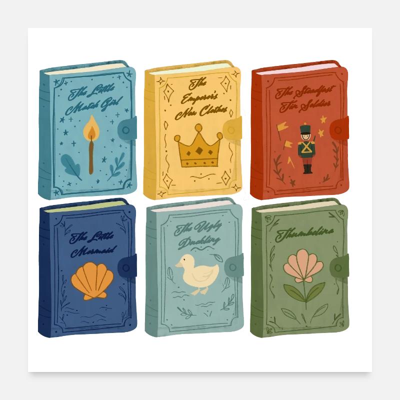 Fairy tale covers Poster 24" x 24" (60x60 cm)