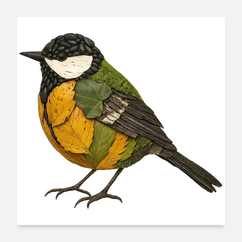 Superbe illustration dans le design de la nature Poster 60 x 60 cm
