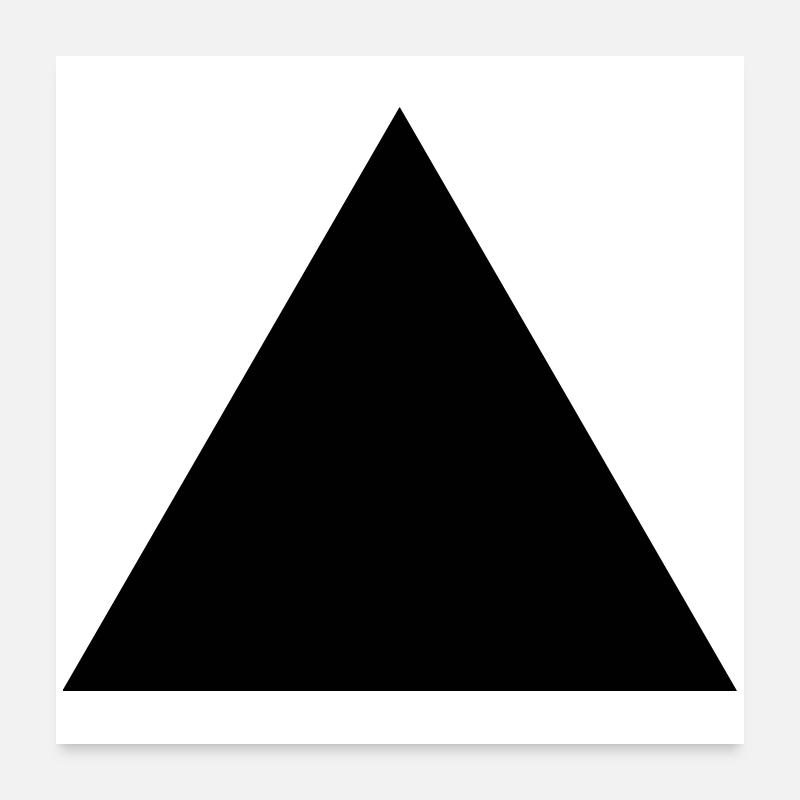 Dreieck Poster 60x60 cm