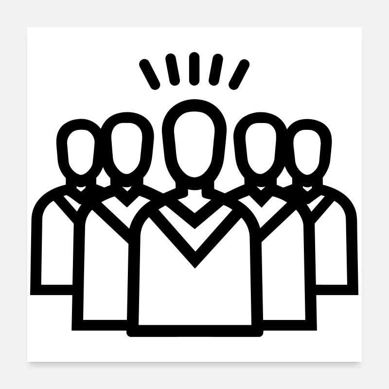 Chor Poster 60x60 cm