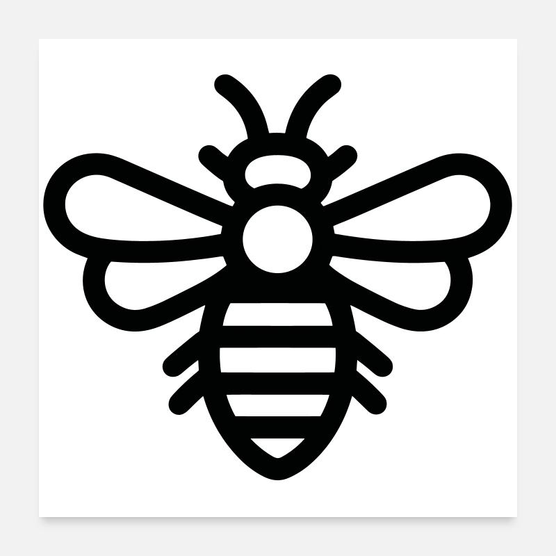 Biene Poster 60x60 cm