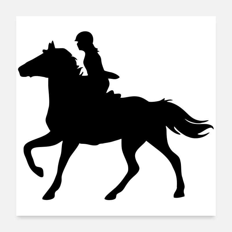 Chevaux,cheval,équitation,poney,cow-boy,trot,galop Poster 60 x 60 cm