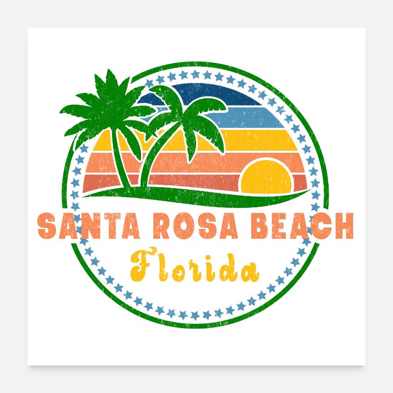 Santa Rosa Beach Poster 24" x 24" (60x60 cm)