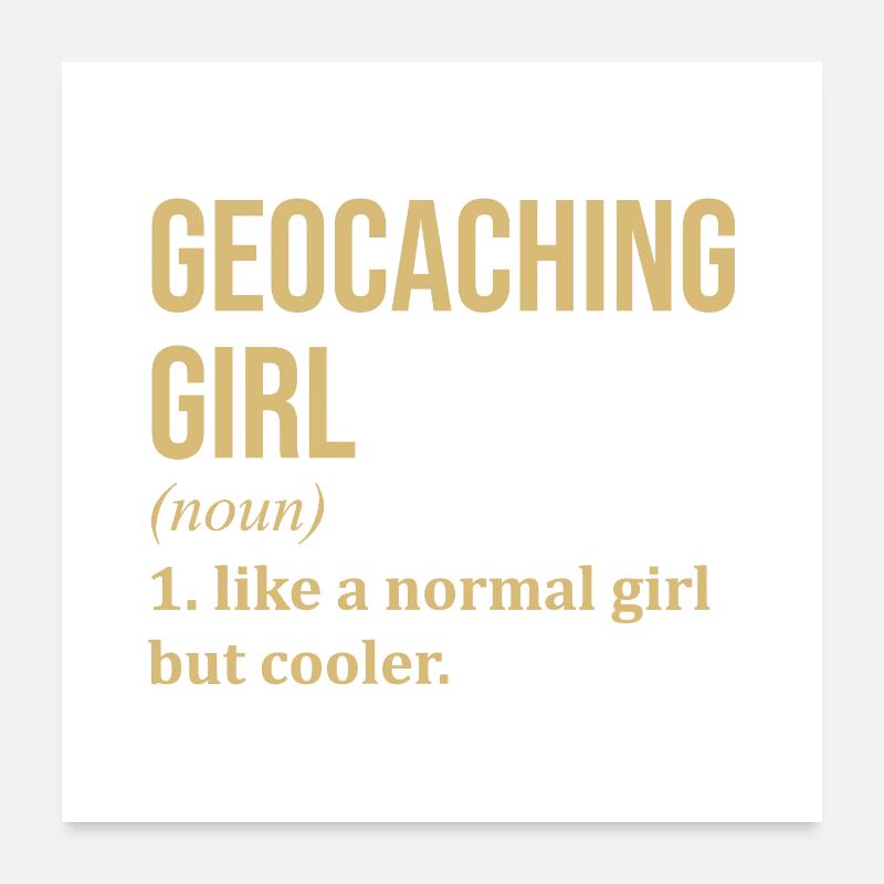 Geocaching Poster 60x60 cm