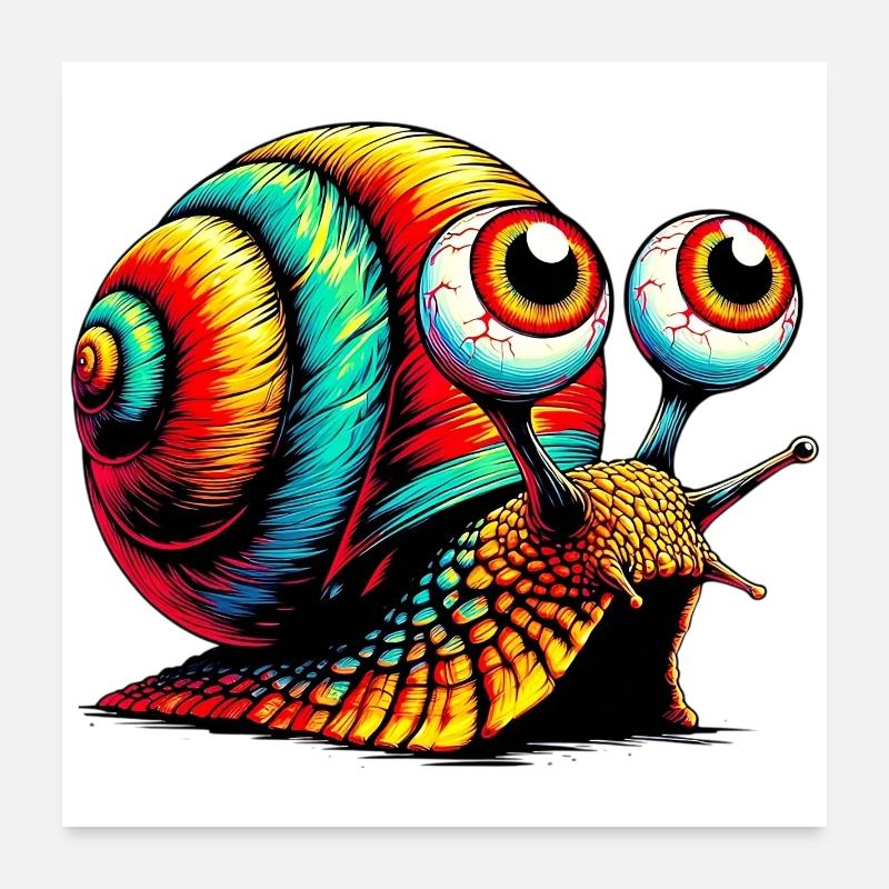 Escargot Poster 60 x 60 cm