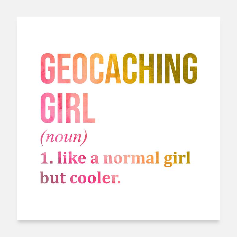 Geocache Poster 24" x 24" (60x60 cm)
