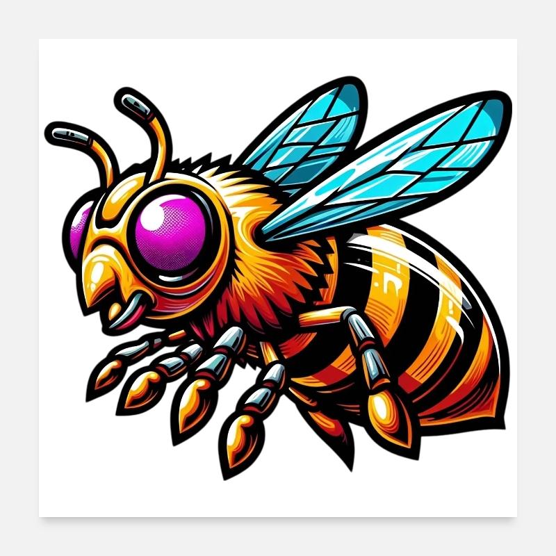 Abeille Poster 60 x 60 cm