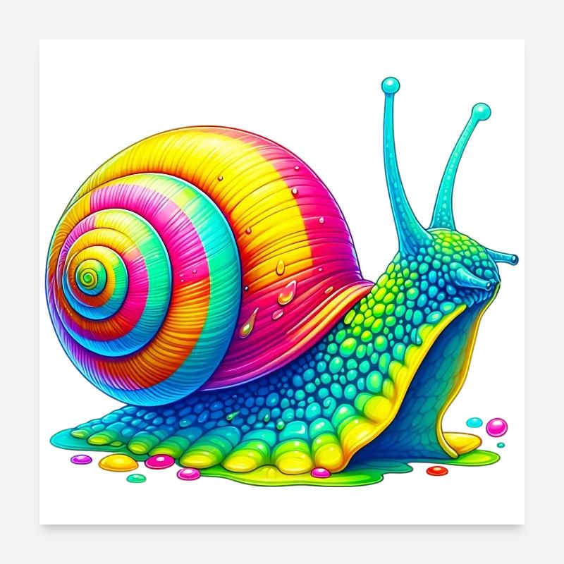 Escargot Poster 60 x 60 cm
