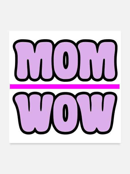 mom - Poster 24" x 24" (60x60 cm) - white - Front
