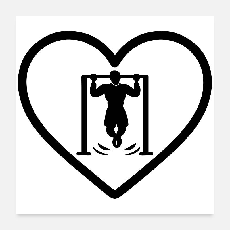 Heart Street Workout Poster 24" x 24" (60x60 cm)