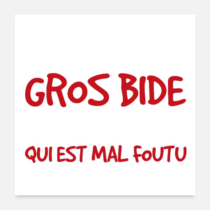 Humorous Bad Humor Tee Shirt Poster 24" x 24" (60x60 cm)
