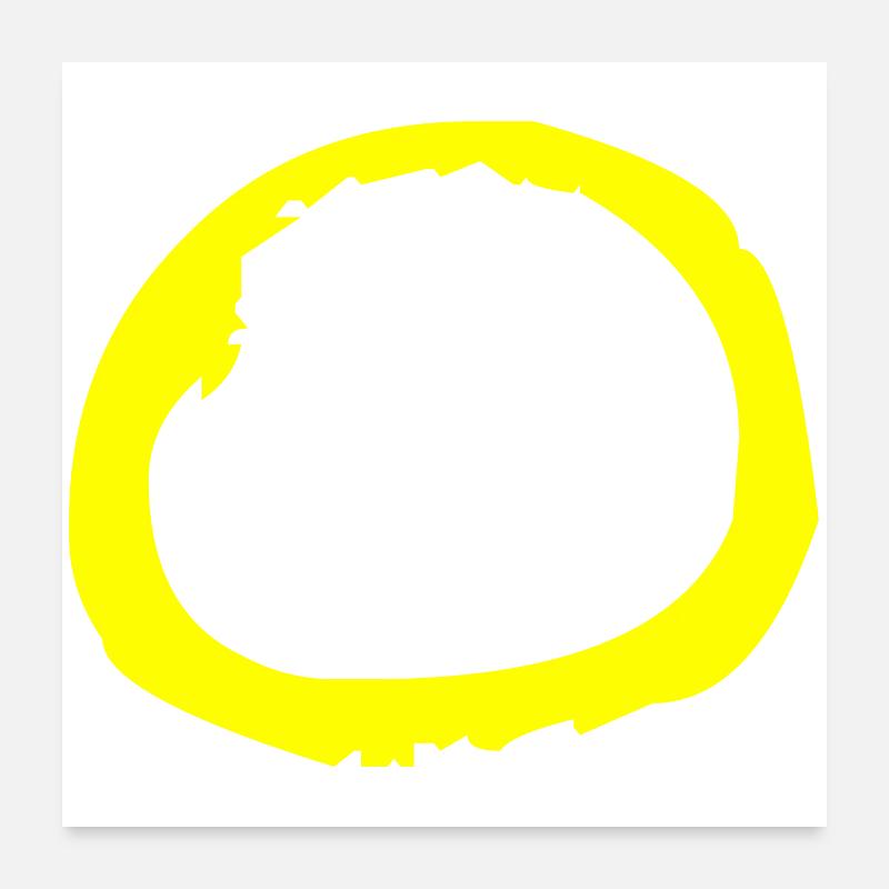 Buchstabe O Poster 60x60 cm