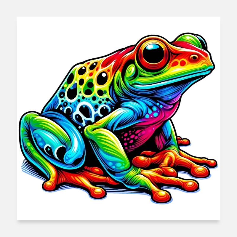 Frog Poster 24" x 24" (60x60 cm)