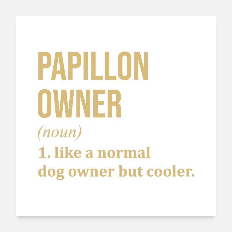 Papillon Poster 60 x 60 cm