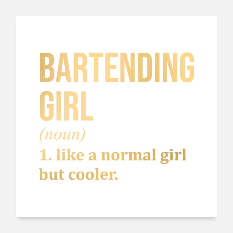 Barman Poster 60 x 60 cm