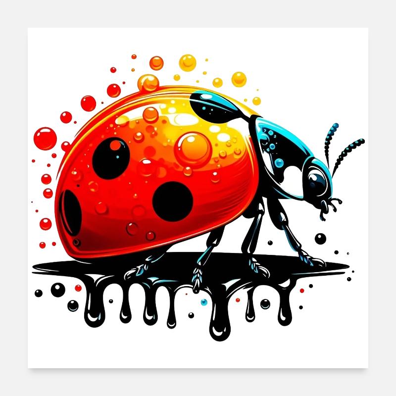 Coccinelle Poster 60 x 60 cm