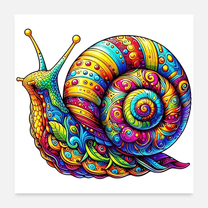 Escargot Poster 60 x 60 cm