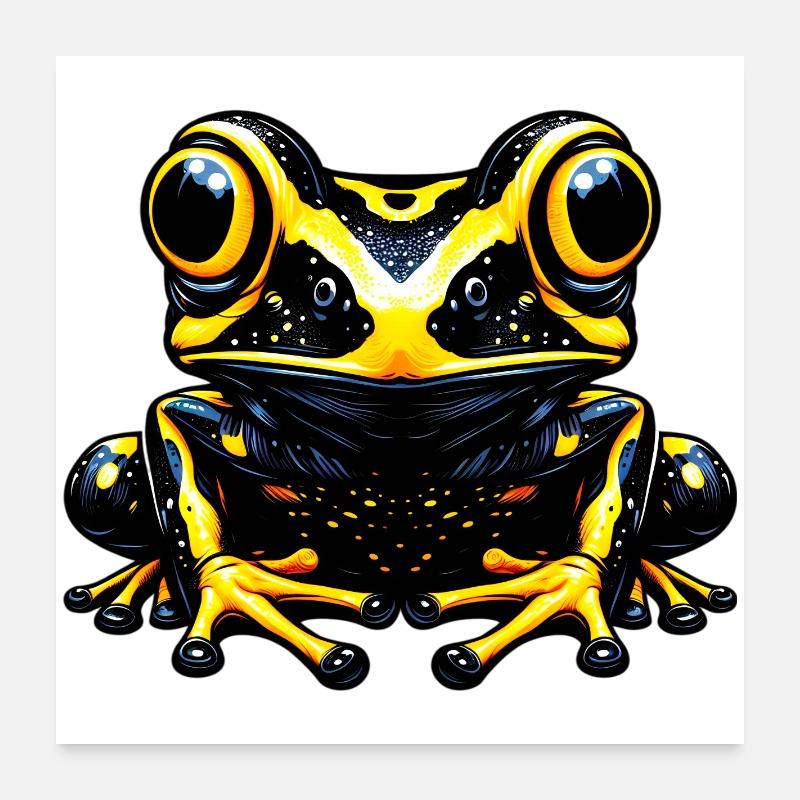 Frog Poster 24" x 24" (60x60 cm)