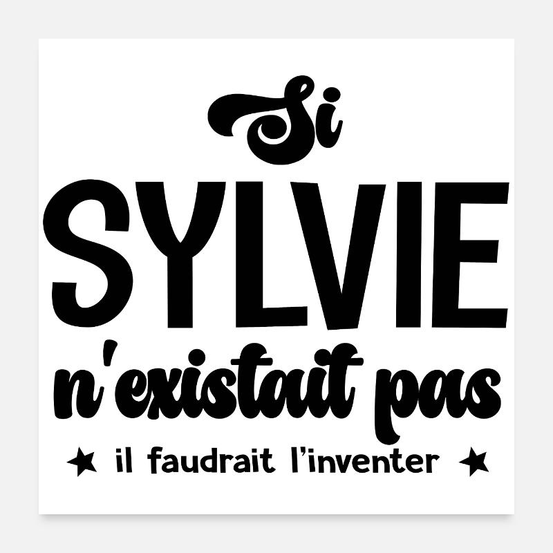 Sylvie Personalisiertes Geschenk Sylvie Poster 60x60 cm
