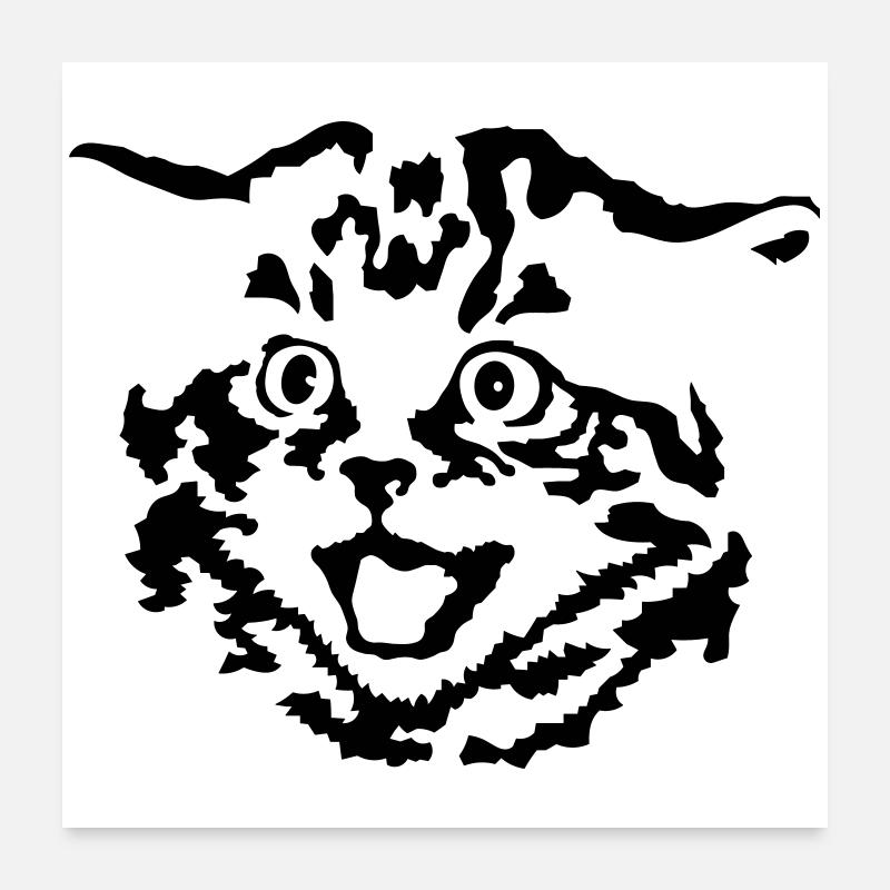 Chaton Poster 60 x 60 cm