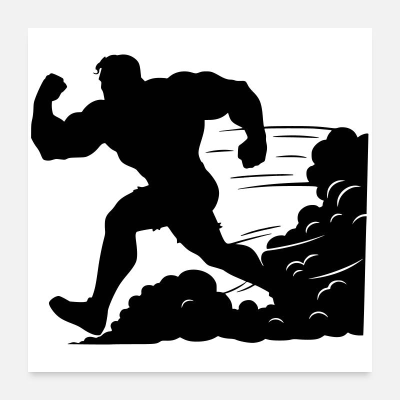 Runner Poster 24" x 24" (60x60 cm)