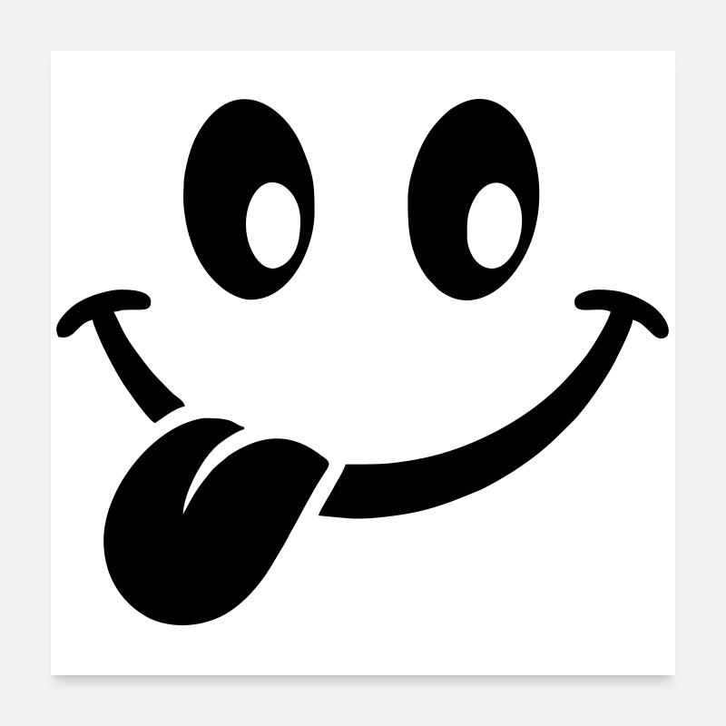 smilie Poster 60x60 cm