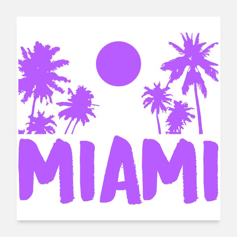 Miami Poster 60 x 60 cm