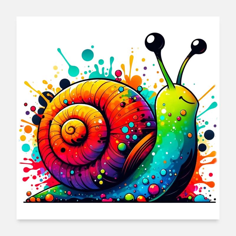 Escargot Poster 60 x 60 cm