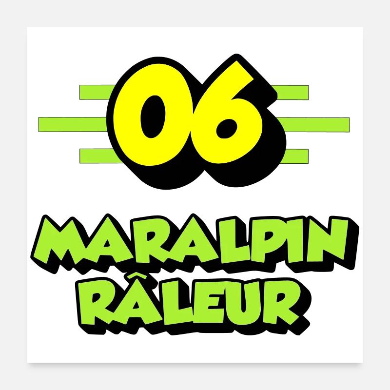 Maralpin râleur Poster 60 x 60 cm