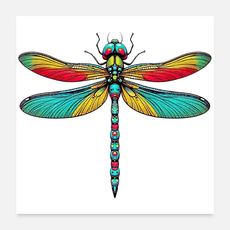 Dragonfly Poster 24" x 24" (60x60 cm)