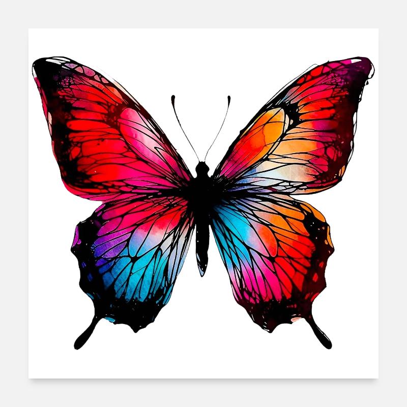 Papillon Poster 60 x 60 cm