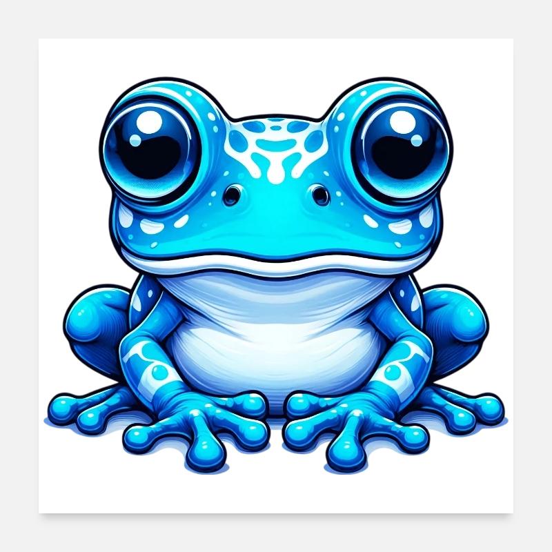 Grenouille Poster 60 x 60 cm