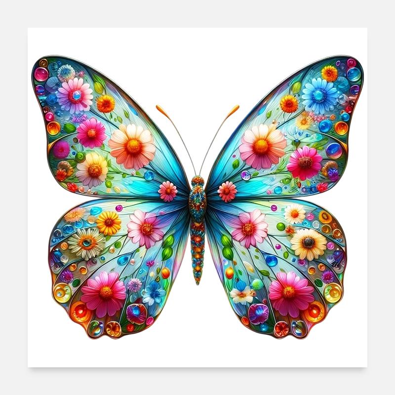 Papillon Poster 60 x 60 cm