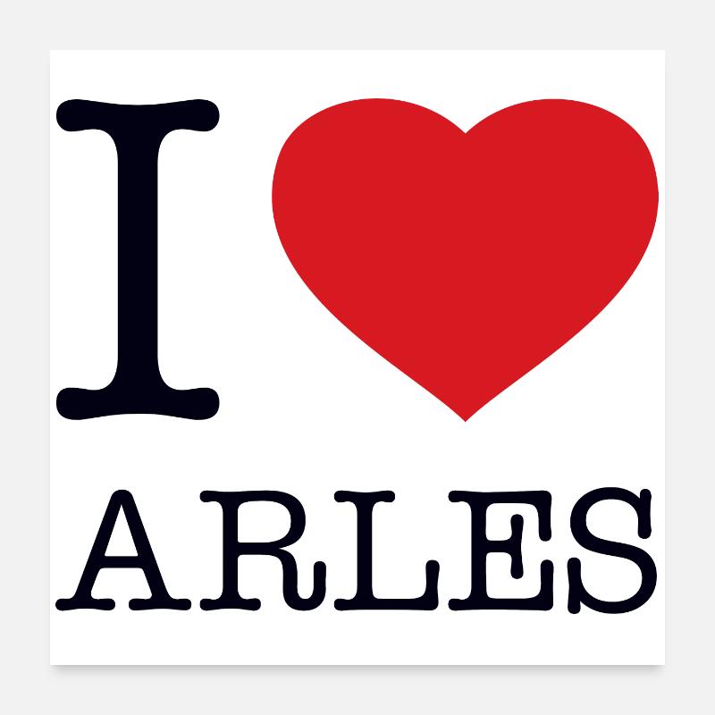 J’ADORE ARLES Poster 60 x 60 cm