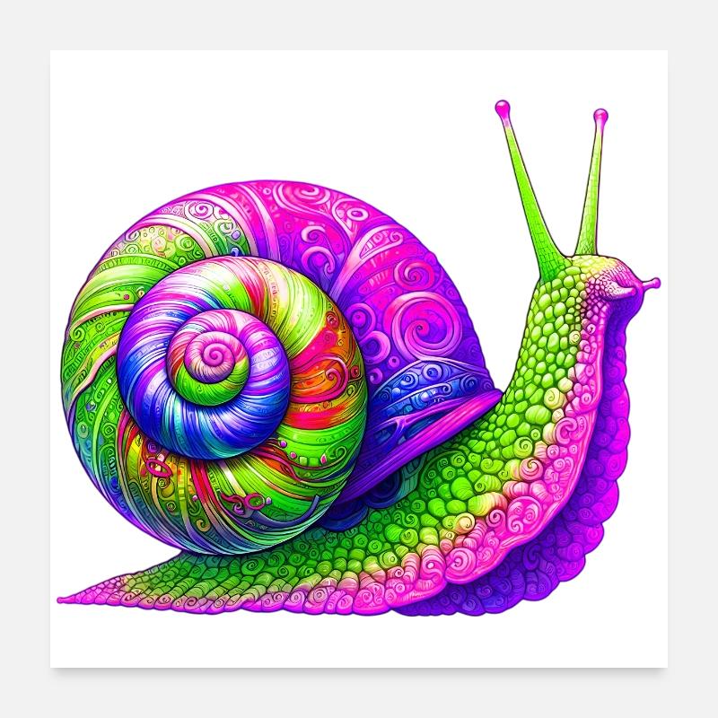 Escargot Poster 60 x 60 cm