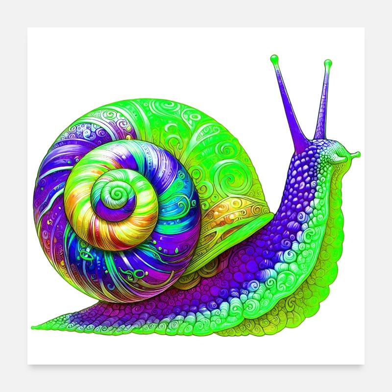 Escargot Poster 60 x 60 cm