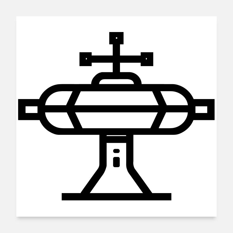 station spatiale Poster 60 x 60 cm