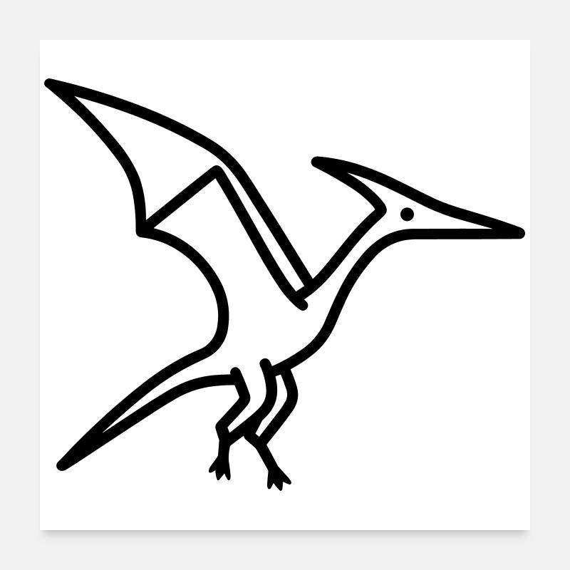 Pterodaktylus Poster 60x60 cm
