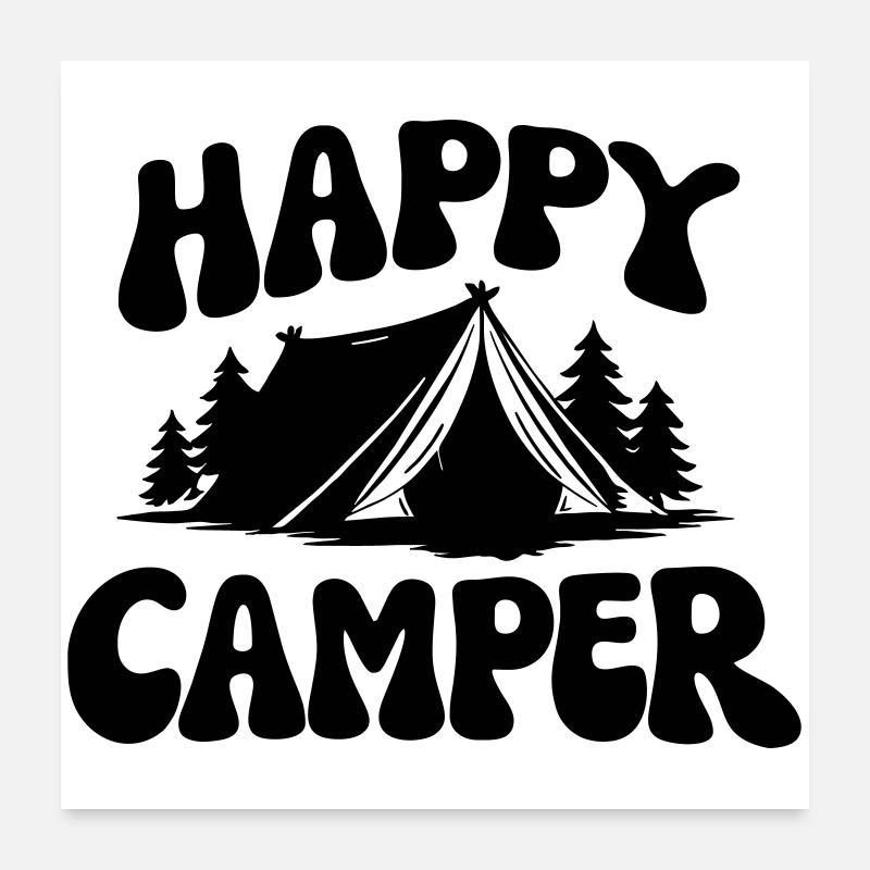 Campeur Poster 60 x 60 cm