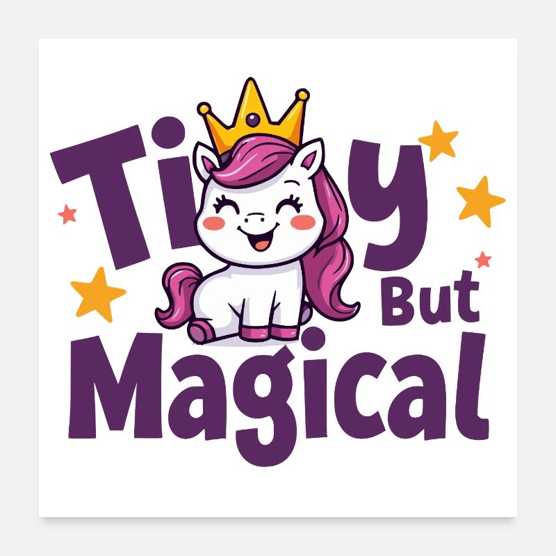 Little Unicorn King Magic Poster 24" x 24" (60x60 cm)
