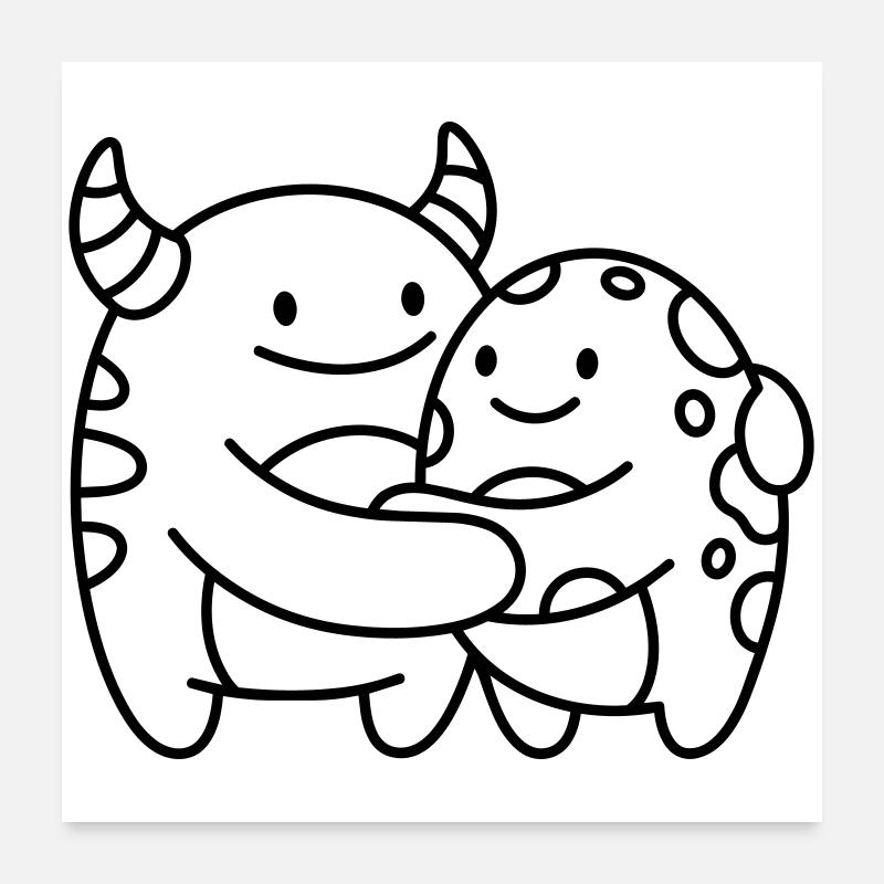 Monster Poster 60x60 cm