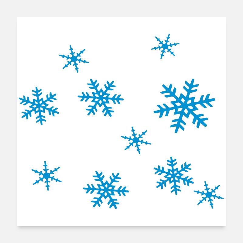 Schnee Poster 60x60 cm