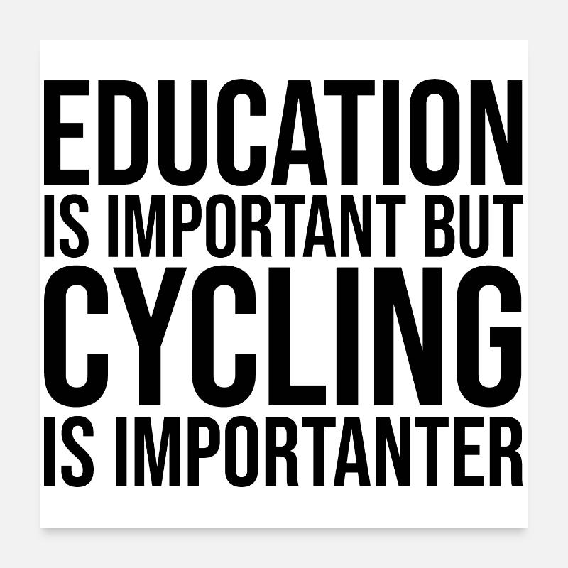Radfahren Poster 60x60 cm