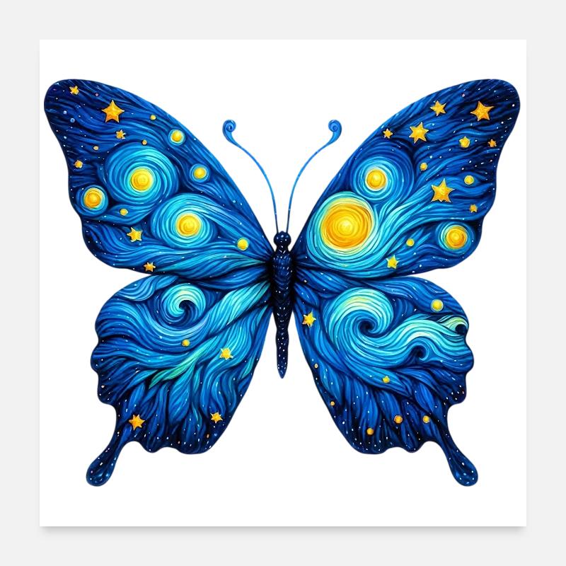 Papillon Poster 60 x 60 cm