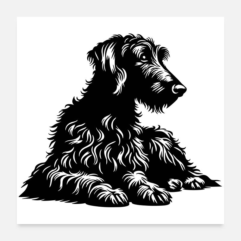 Scottish Deerhound Poster 60x60 cm