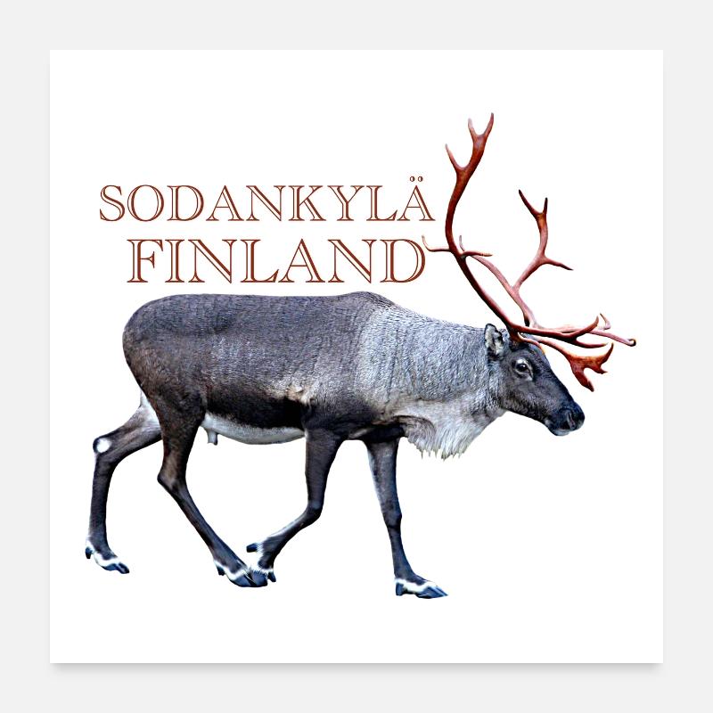 Sodankyla - Poster 60 x 60 cm - blanc