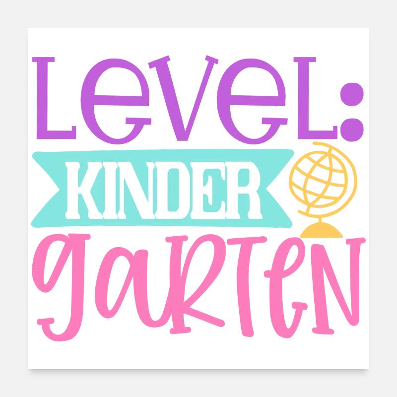 Niveau : Maternelle Poster 60 x 60 cm