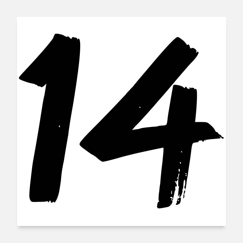 14 Poster 60x60 cm