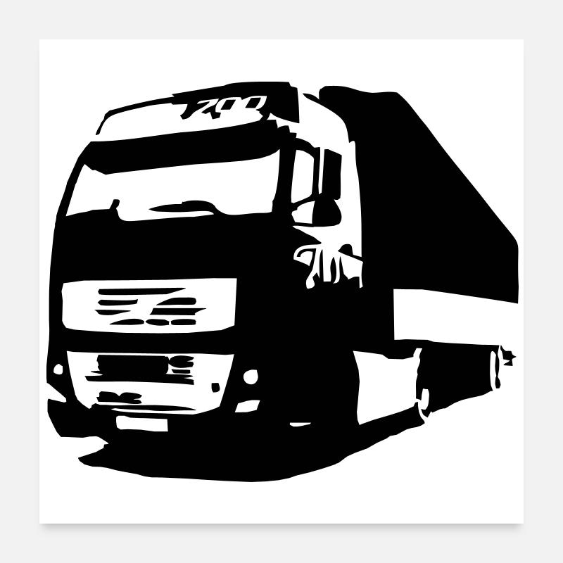 lorry Poster 24" x 24" (60x60 cm)